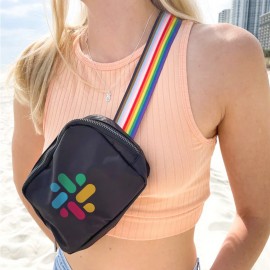 Customized Full Cross Body Zippered LULU Belt Bag