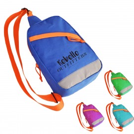 Logo Branded Reflective Casual Sling Bag  Logo Branded Reflective Casual Sling Bag