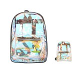 Laser Cute Clear Backpack with Logo