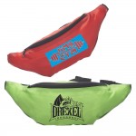 Logo Branded Camping Fanny Pack w/ Zippered Compartment & Buckle Closure