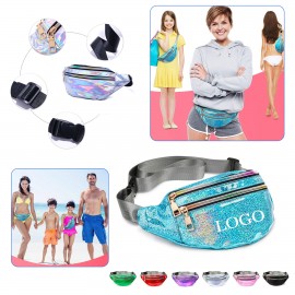 Personalized Fashion Waterproof Holographic Fanny Pack Belt Bag