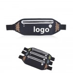 Waterproof Ultra Thin Waist Belt Bag With Ear Phone Hole with Logo