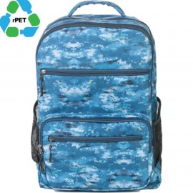 Customized Lightweight Bag rPET Recycled 600D Polyester Tech Backpack