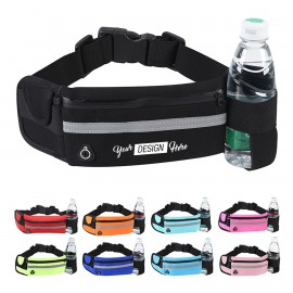 Custom Lycra Running Belt Fanny Pack With Bottle Holder  Custom Lycra Running Belt Fanny Pack With Bottle Holder