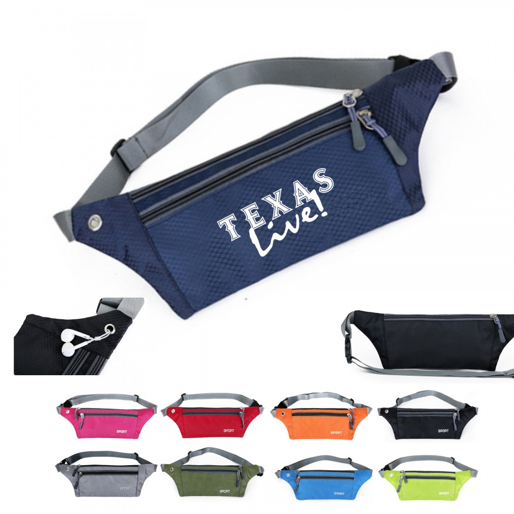 Custom Embroidered Waterproof Running Multifunctional Waist Bag Fanny Pack Custom Embroidered Waterproof Running Multifunctional Waist Bag Fanny Pack