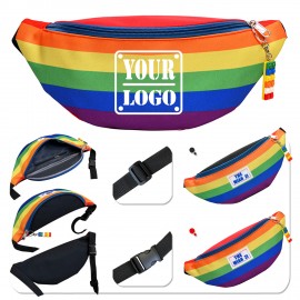 Rainbow Fanny Pack with Logo