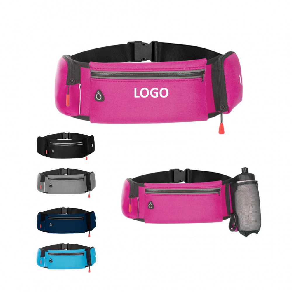 Logo Branded Outdoor Sport Fanny Pack With Water Bottle