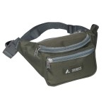 Logo Branded Everest Small Olive Green/Gray Signature Waist Pack