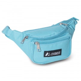 Everest Small Turquoise Blue Signature Waist Pack with Logo