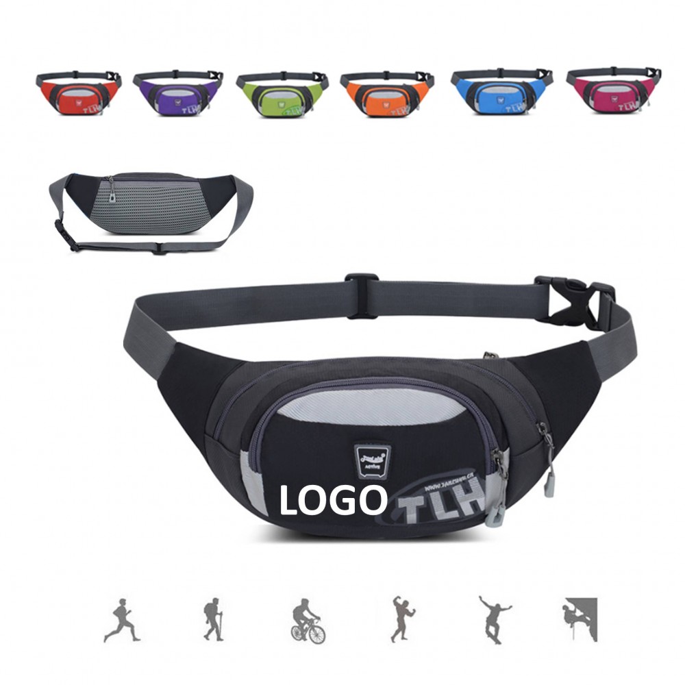 Outdoor Cycling Running Shoulder Waist Bag with Logo