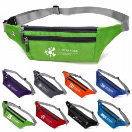 Logo Branded Adjustable Zipper Fanny Pack