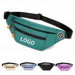 Multi Function Fanny Pack with 3 Zipper Pocket with Logo