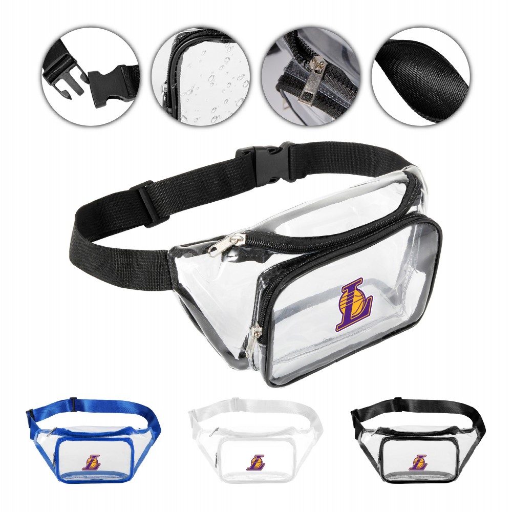 Clear PVC Fanny Pack with Logo Clear PVC Fanny Pack with Logo
