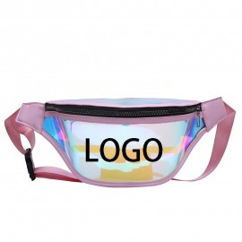 Laser Transparent Shoulder Belt Bag with Logo