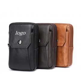 Customized Outdoor cowhide Fanny packs can also be hung over your shoulder  Customized Outdoor cowhide Fanny packs can also be hung over your shoulder