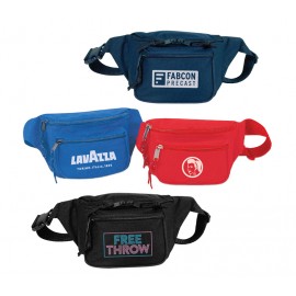 3 Zipper Fanny Pack Polyester Waist Bag with Logo