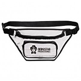 Customized Clear 2-Zipper Fanny Pack  Customized Clear 2-Zipper Fanny Pack