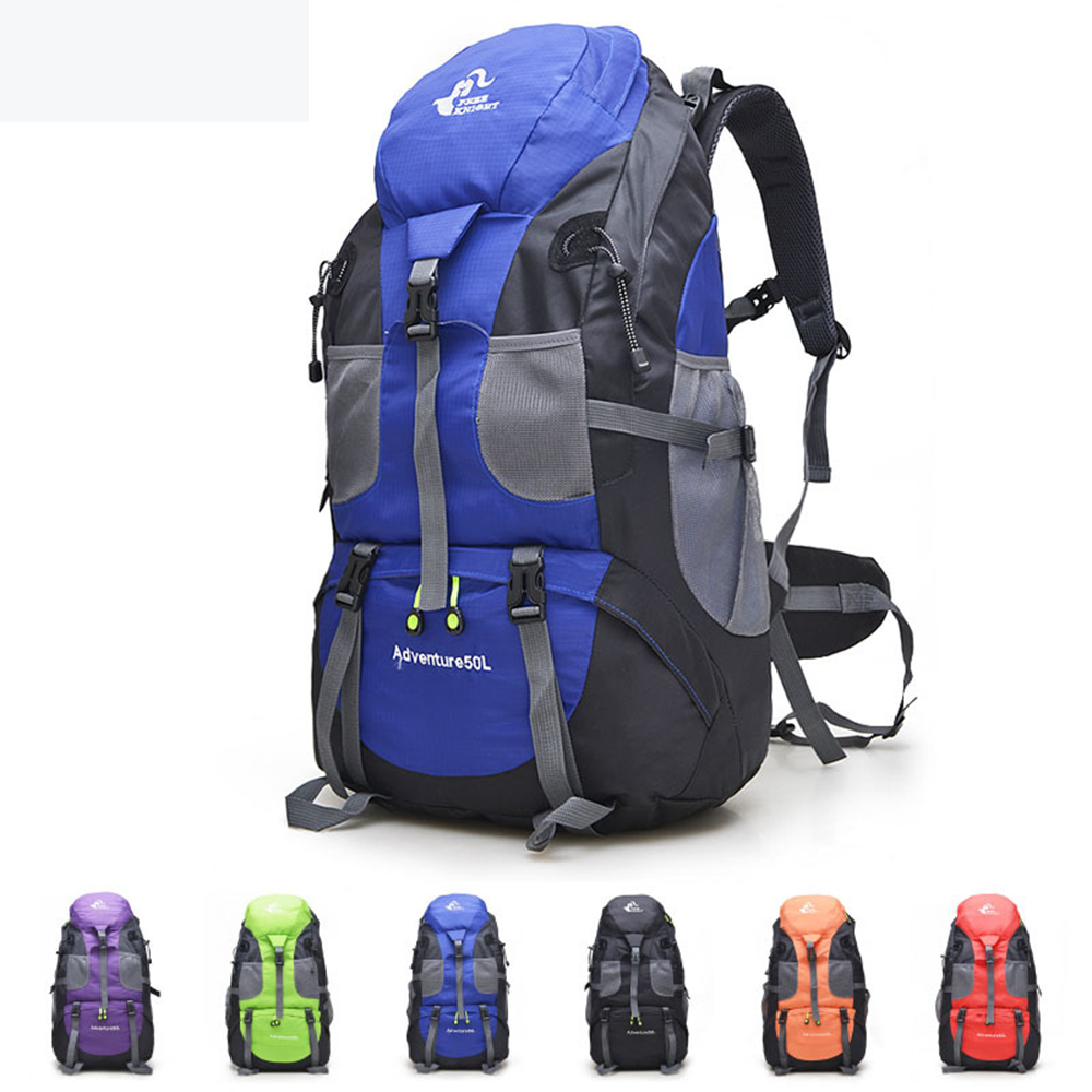 Large Hiking Backpack Outdoor Travel Bag-50L with Logo