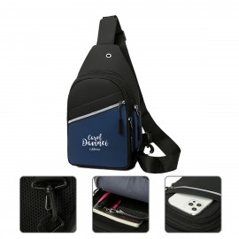 Single Shoulder Chest Backpack Bag with Logo