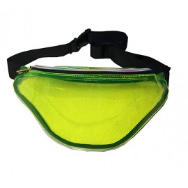 Custom Imprinted Clear Green Neon Vinyl Hologram Fanny Pack Belt Waist Bum Bag Laser Travel Beach Purse