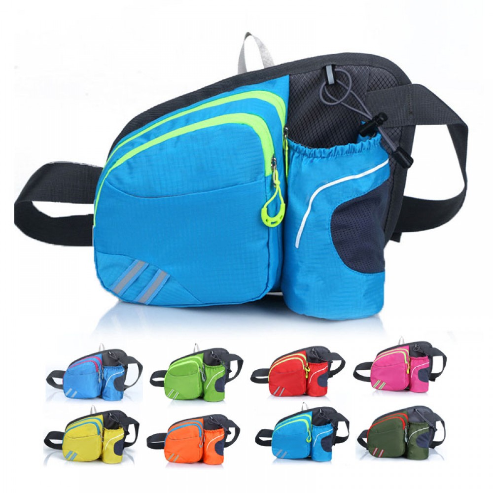 Promotional Sports Waist Bag with Water Bottle Holder