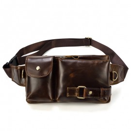 Promotional Outdoor Hiking Leather Waist Bag