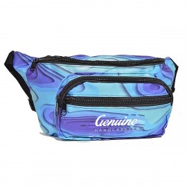Logo Branded 4 Zipper Fanny Pack  Logo Branded 4 Zipper Fanny Pack