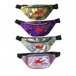 Logo Branded Fanny Pack Hologram Waist Bag Purse Bag