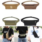 Travel Canvas Fanny Waist Pack For Hiking Cycling Camping Walking with Logo