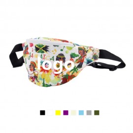 Logo Branded Canvas Waist Belt Bag Fanny Pack