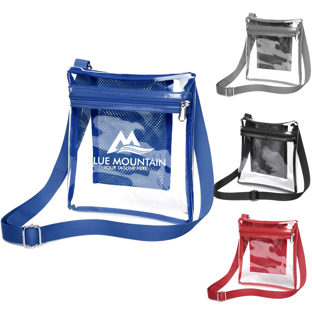 Promotional Stadium Approved Clear Messenger Bag