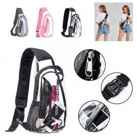Stadium Approved Mini PVC Crossbody Shoulder Bag with Logo  Stadium Approved Mini PVC Crossbody Shoulder Bag with Logo