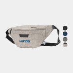 RejuVe X-PAK Recycled Heather Modern Sleek Waist Fanny Pack with Logo