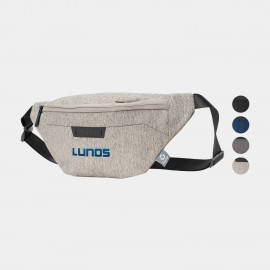RejuVe X-PAK Recycled Heather Modern Sleek Waist Fanny Pack with Logo