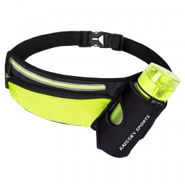 Customized Neoprene Fitness Waist Bag w/Bottle