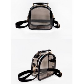 Transparent Crossbody Bag Single Shoulder Bag with Logo