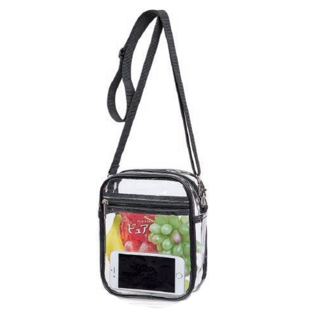 Clear Crossbody Bag with Logo