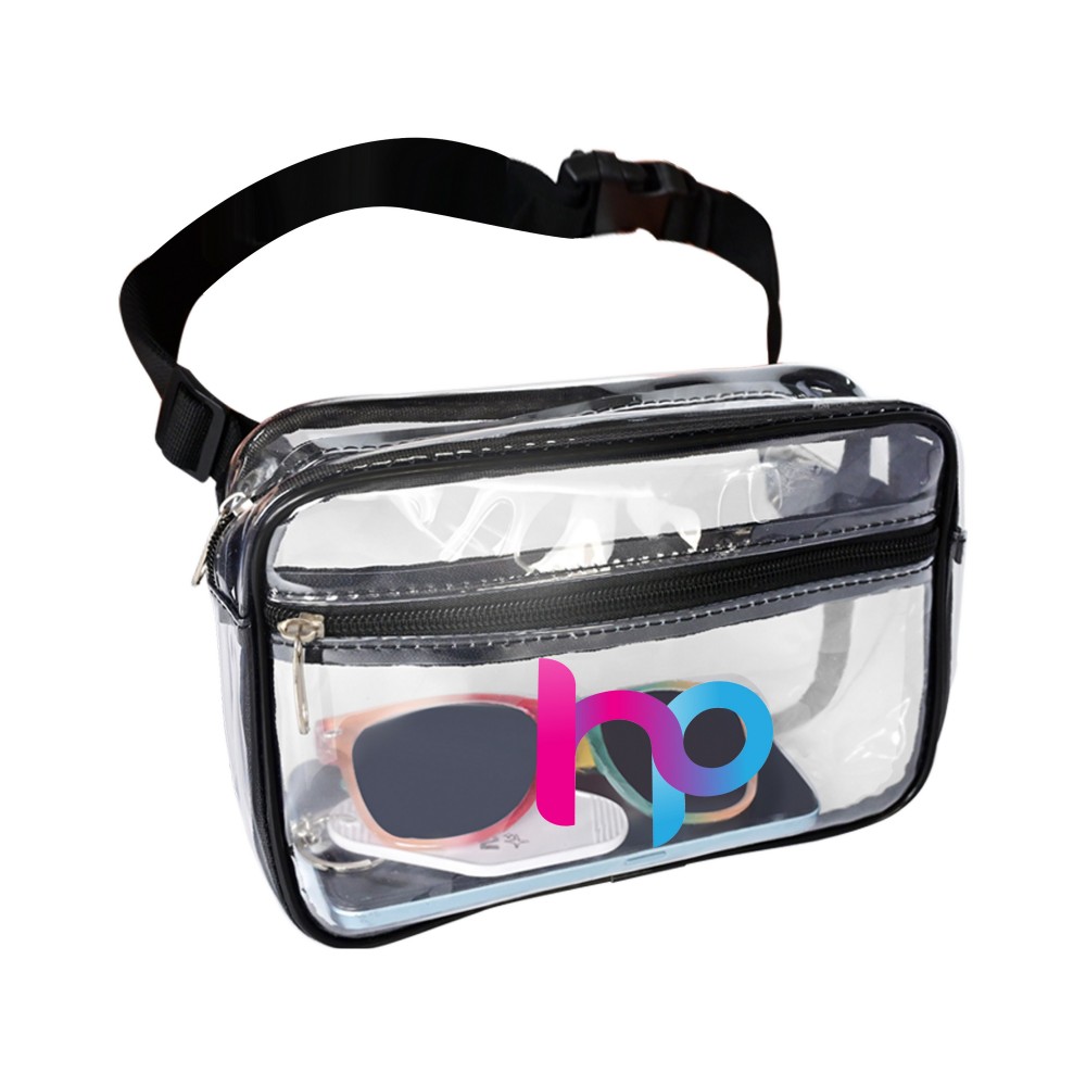 Clear Transparent PVC Fanny Bag with Logo Bravamarketing Fanny Packs