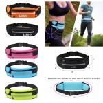 Unisex Polyester Running Belt Fanny Pack Hands-Free Reflective Runner Pouch Waist Bag MOQ100PCS with Logo