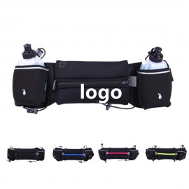 Neoprene Water Bottle Fanny Pack With Earphone Hole with Logo