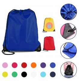 Drawstring Riding Backpack with Logo