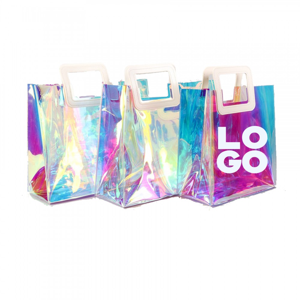 Personalized Clear Iridescent Bag
