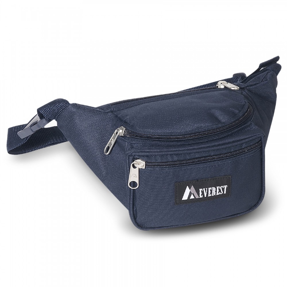 Personalized Everest Small Navy Blue Signature Waist Pack