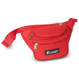 Everest Small Red Signature Waist Pack with Logo