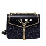 Sequins Bag with Logo