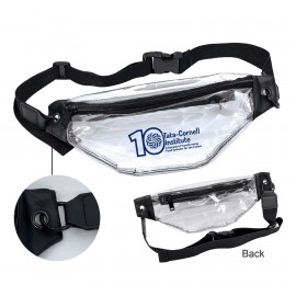 Customized Leatherette Soft Clear Zippered Fanny Pack Bag