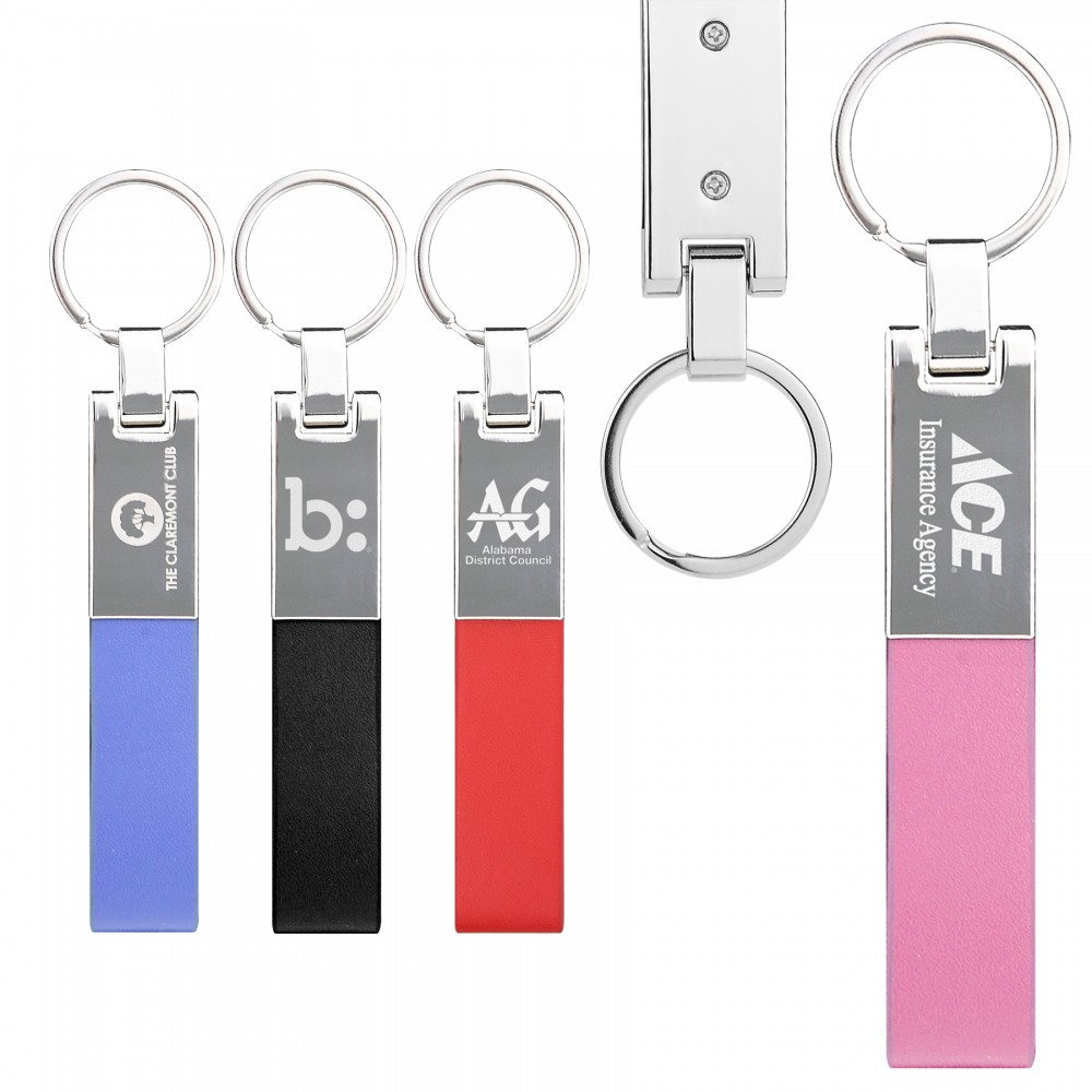 Newport Key Chain - Pink with Logo
