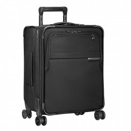 Personalized Briggs & Riley Baseline International Carry-On Expandable Wide-Body Spinner Bag (Black)