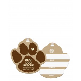 Luggage Tag - Paw with Logo  Luggage Tag - Paw with Logo