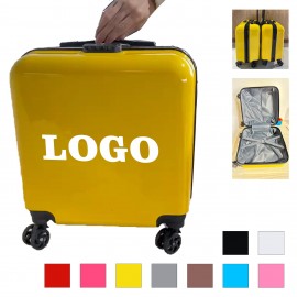 20 Inch ABS Universal Wheel Suitcase Luggage MOQ 10pcs with Logo